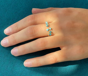 Blueberry Chain Ring